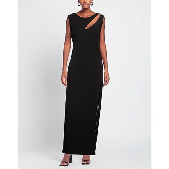 Versace Jeans Couture Open-Back & Logo-Lined Gown IT38/US2